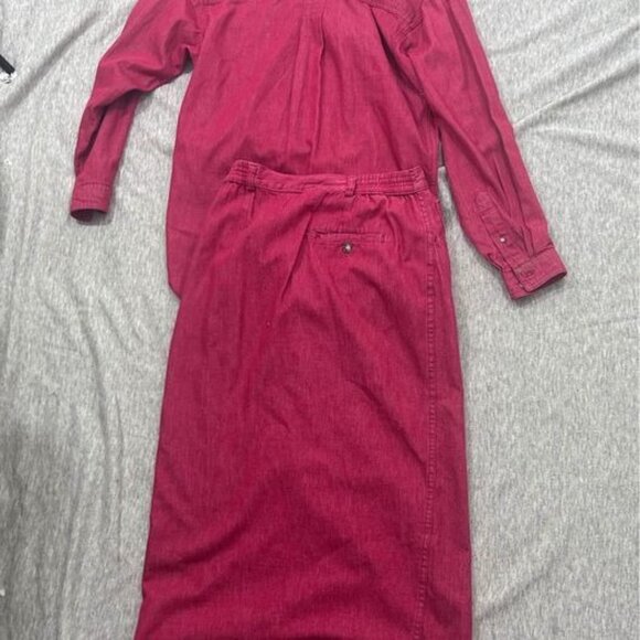 Woolrich Dress womens 6 santa fe denim made in usa 2 piece - Picture 6 of 10